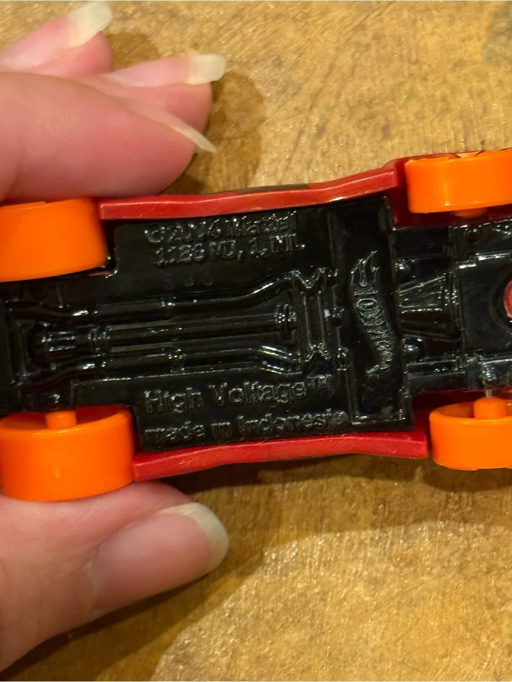 2004 Hot Wheels Red High Voltage # 2 made in Indonesia